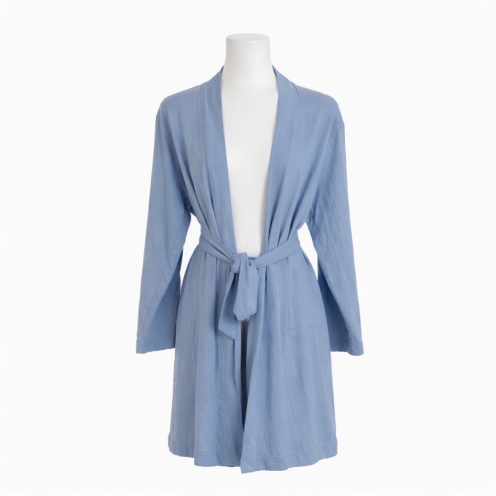 Size M Love & Lore Women’s Purple Blue Long Robe Loungewear Cozy Soft Sleepwear